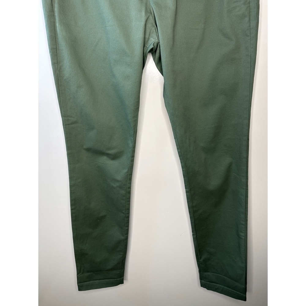 Gap Modern Skinny Performance Khakis Men's Size 34 x 34 Olive Green Chino Pants - Picture 5 of 13